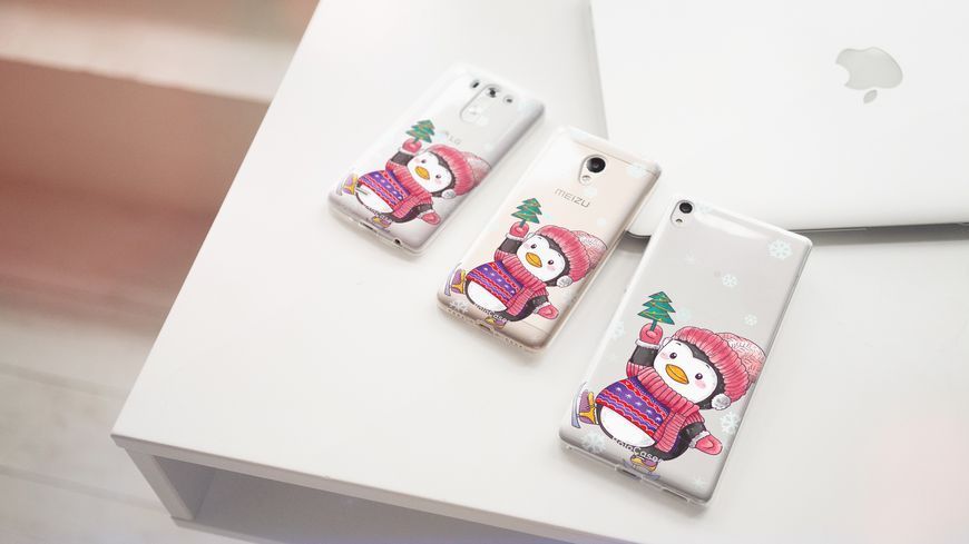 Чехол с новогодним дизайном №154 для Meizu 30437 фото