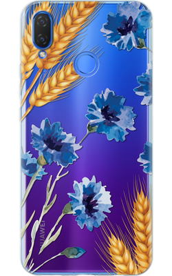 Чехол для Huawei Пшеница и васильки 42720 фото