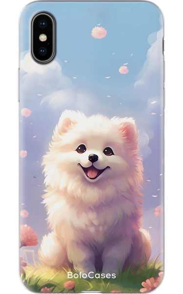 Чохол для iPhone Миле біле цуценя 37413 фото