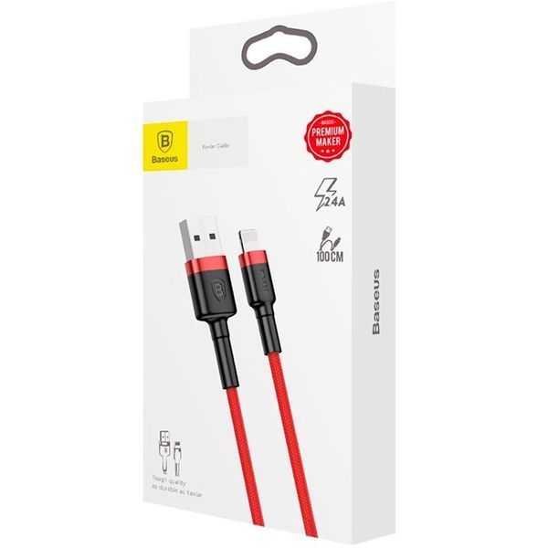 USB Cable Baseus Cafule Lightning (CALKLF-B09) Red 1m 31228 фото