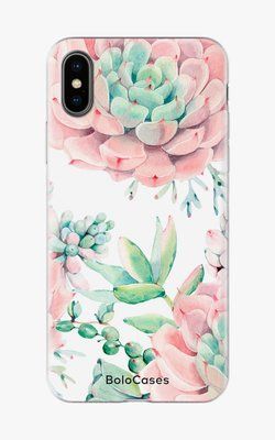 Чехол для iPhone Акварельные суккуленты 25803 фото