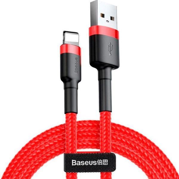 USB Cable Baseus Cafule Lightning (CALKLF-C09) Red 2m 31229 фото