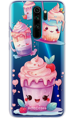 Чехол для Xiaomi Фиолетовое улыбающееся мороженое 30095 фото