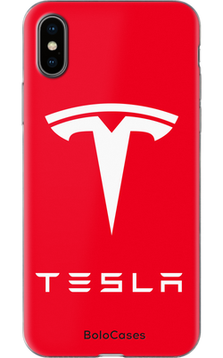 Чохол для iPhone Емблема Tesla 2 31007 фото