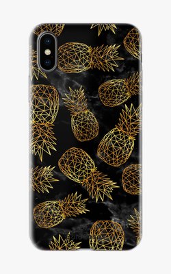 Чехол для iPhone Много фигурных ананасов 25928 фото