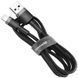 USB Cable Baseus Cafule Lightning (CALKLF-CG1) Black 2m 31230 фото 2