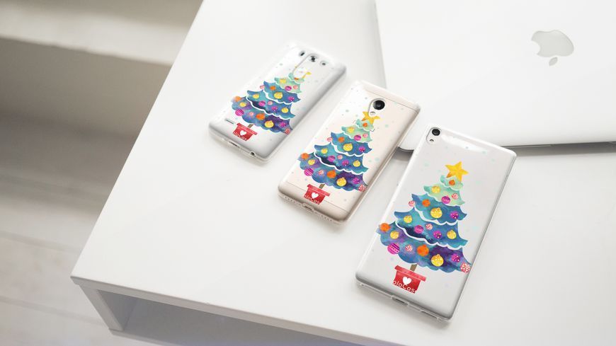 Чехол с Новогодним дизайном №78 для Samsung 28261 фото