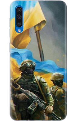 Чохол для Samsung Українські військові 42663 фото