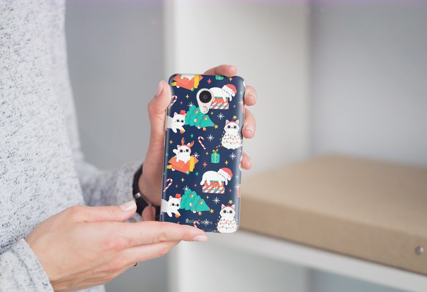 Чехол с новогодним дизайном №159 для Meizu 30442 фото