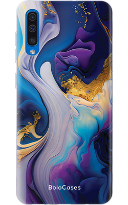 Чехол для Samsung Абстракция голубовато-фиолетовая 21379 фото
