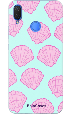 Чохол для Huawei з дизайном Рожеві мушлі 30967 фото