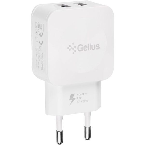 СЗУ Gelius Ultra Prime GU-HC02 2USB 2.1A White 31503 фото