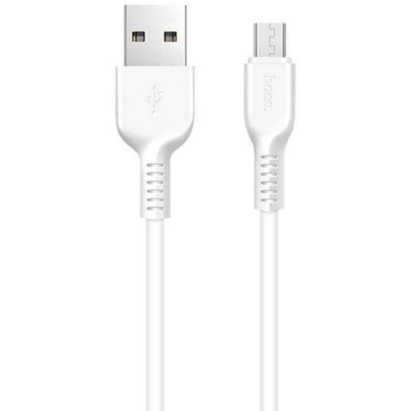USB Cable Hoco X20 Flash Charged MicroUSB White 1m 31335 фото