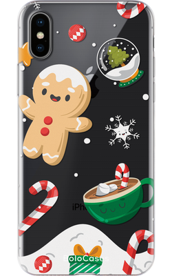 Чехол для iPhone Пряник и снежный шар 32201 фото