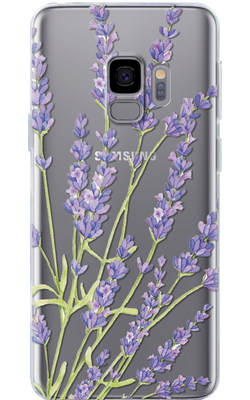 Чехол для Samsung с цветочным дизайном Лаванда №138 29697 фото