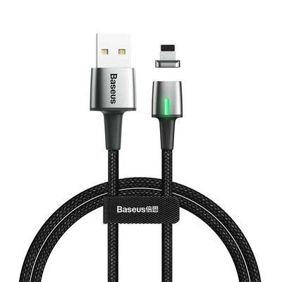 USB Cable Baseus Zinc Fabric Magnetic Lightning (CALXC-B01) Black 2m 31237 фото