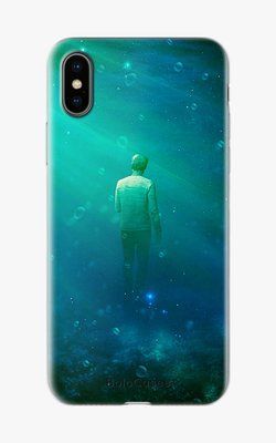 Чехол для iPhone Фигура мужчины в воде 26325 фото