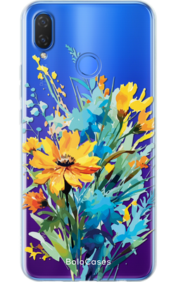 Чехол для Huawei Акварельный букет полевых цветов 22443 фото