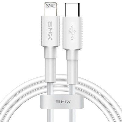 Cable Baseus BMX Mini MFI Type-C-Lightning 18W PD (CATLSW-A02) White 1.2m 31240 фото