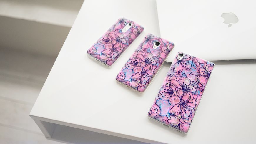 Чехол для Huawei с цветочным дизайном №99 22432 фото