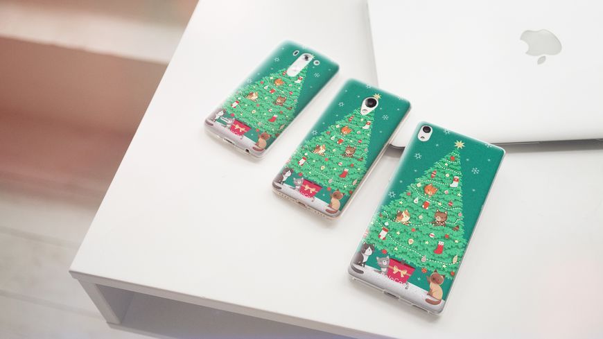 Чехол с Новогодним дизайном №180 для Samsung 32229 фото