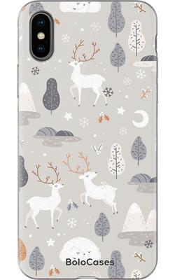 Чохол для iPhone Чарівний ліс з оленями 32128 фото