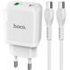 СЗУ 1USB + Type-C Hoco N5 PD20W+QC3.0 White + Cable Type-C to Lightning 31470 фото 2