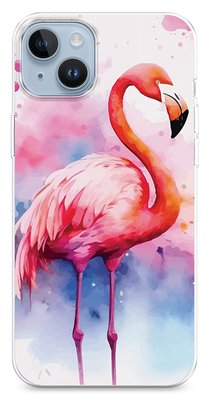 Чехол для iPhone Акварельный фламинго 37422 фото