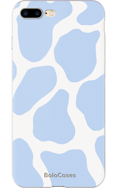 Чохол для iPhone Бурьонка блакитно-біла 32069 фото