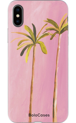 Чехол для iPhone Золотые пальмы 30828 фото