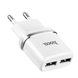 СЗУ 2USB Hoco C12 White (2.4A) 31444 фото 1