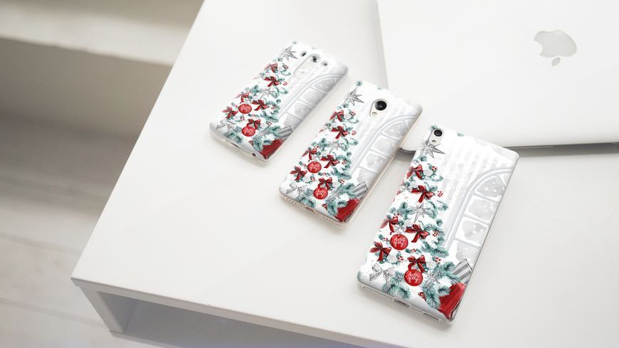 Чохол із новорічним дизайном №69 для Meizu 28416 фото