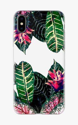 Чохол для iPhone Яскраві квіти в листях 26570 фото