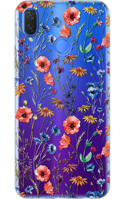 Чехол для Huawei с цветочным дизайном ПОЛЕВЫЕ ЦВЕТЫ 30131 фото