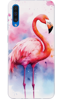 Чехол для Samsung Акварельный фламинго 32092 фото