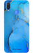 Чехол для Huawei с ярко-синим мраморным дизайном 32329 фото 1