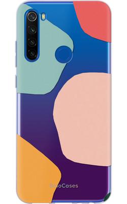 Чехол для Xiaomi с дизайном разноцветный арт на прозрачном фоне 30921 фото