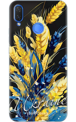 Чохол для Huawei Жовто-блакитні колоски Ukraine 42724 фото