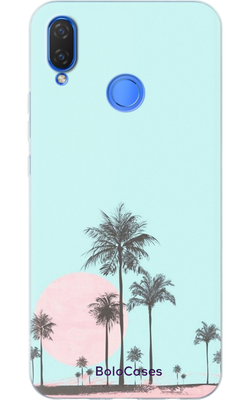 Чохол для Huawei з дизайном Пляжний захід сонця 30951 фото