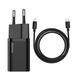 СЗУ Baseus Super Silicone PD Charger 20W (1Type-C) + With Cable Type-C to Lightning Black 31433 фото 1