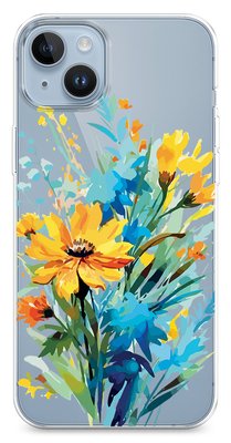 Чехол для iPhone Акварельный букет полевых цветов 32464 фото