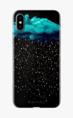 Чохол для iPhone Смарагдова хмара з дощем 26475 фото