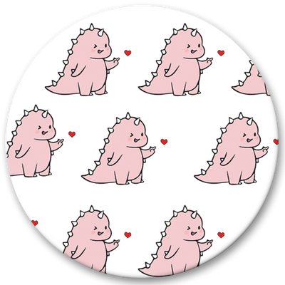 Popsocket (Попсокет) Рожеві Діно 29753 фото