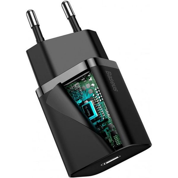 СЗУ 1Type-C Baseus Super Si 20W (CCSUP-B01) Black 31426 фото