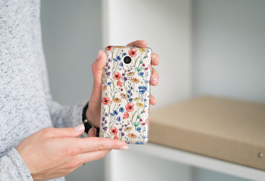 Чохол для Samsung з квітковим дизайном ПОЛЬВІ КВІТИ 30130 фото