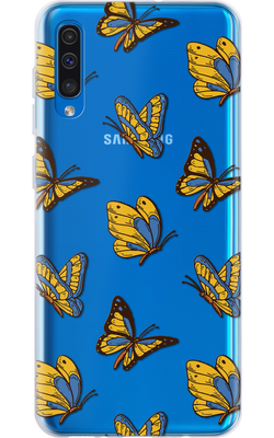 Чохол для Samsung Жовто-блакитні метелики 42674 фото