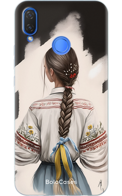 Чехол для Huawei Патриотическая русая девушка 42728 фото