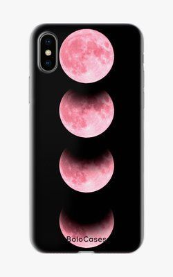 Чехол для iPhone Розовые фазы луны 26596 фото