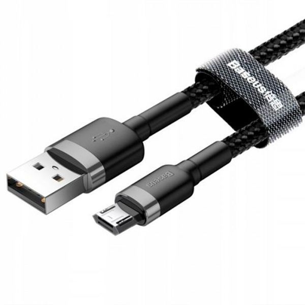 USB Cable Baseus Cafule MicroUSB (CAMKLF-AG1) Grey\Black 0.5m 31368 фото