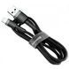 USB Cable Baseus Cafule MicroUSB (CAMKLF-AG1) Grey\Black 0.5m 31368 фото 2
